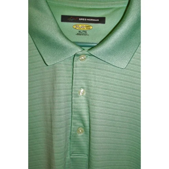 Greg Norman Men's Play Dry Mint Green Short Sleeve Golf Polo Shirt Size XL - Picture 3 of 8